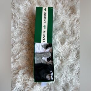 Lacoste Men's Socks Set - Black, Gray, White